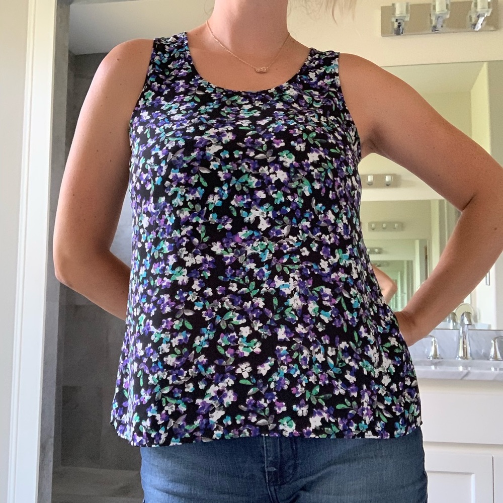 Open back tank blouse from express